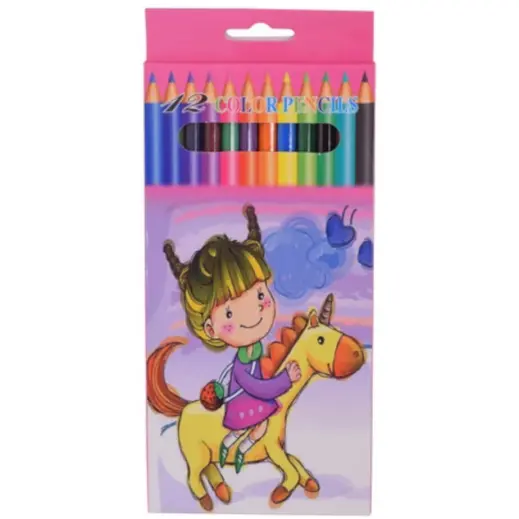 12-Piece Coloured Pencil Set Display